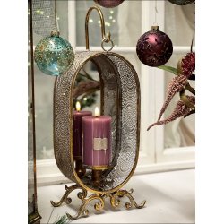 Lysestage med spejl til ophng